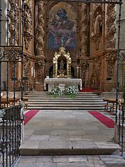 Altar mayor de la Colegiata de Santa María del Mercado