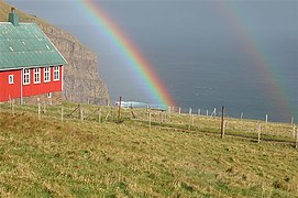 Double rainbow at Akraberg