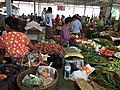 Market in burma -wide view-