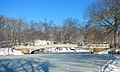 Bow Bridge with snow