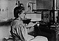 Marie Curie in her laboratory