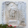 English: Roman grave relief with a male sacrifice servant Deutsch: Römisches Grabrelief mit Darstellung eines Opferdieners