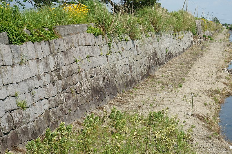 File:Saga plain reclamation dike blocks.JPG