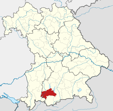 Lage in Bayern / location in Bavaria