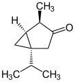 Deutsch: Struktur von beta-(−)-Thujon English: Structure of beta-(−)-Thujone