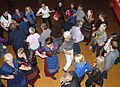 Traditional Faroese chain dance in Sjónleikarhúsið in Tórshavn at Ólavsøka 2011.