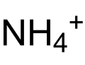 Deutsch: Struktur des Ammonium-Ions English: Structure of the ammonium ion