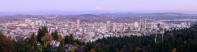 Thumbnail for File:Portland from Pittock Mansion October 2019 panorama 2.jpg