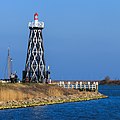 Vuurtoren Enkhuizen. Zicht vanaf de MS Friesland.