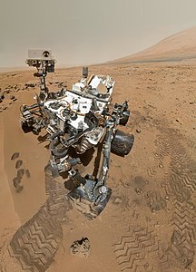 A self-portrait by Curiosity on Mars