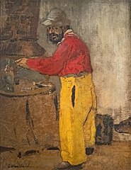  Portrait de Toulouse Lautrec, à Villeneuve-sur-Yonne, chez les Natanson - Edouard Vuillard 1898