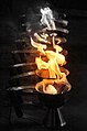 Preparation for incense aarti of Ganges, Varanasi Ghats.