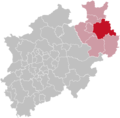 Nordrhein-Westfalen mit dem Kreis Lippe