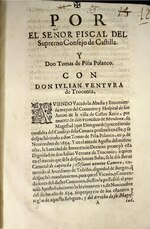 Thumbnail for File:Por el Señor Fiscal del Supremo Consejo de Castilla. Y Don Tomas de Piña Polanco. Con Don Iulian Ventura de Troconiz (IA A10909255).pdf