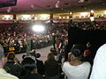 Former U.S. President Bill Clinton speaking at UH during a campaign rally for Hillary Clinton in 2008