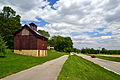 Bike trail and historic structures