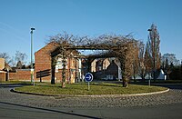 Rond-point, rue Emile Dellette, à Wasquehal.