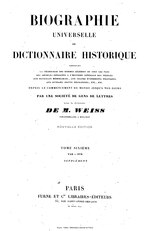 Thumbnail for File:Weiss - Biographie universelle ou dictionnaire historique, tome 6.djvu