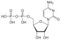 Deutsch: Struktur von Cytidindiphosphat English: Structure of Cytidine diphosphate