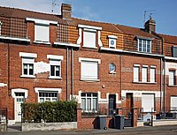 Rang de maisons, rue Désiré Verhaeghe, à Faches-Thumesnil