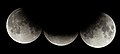 Shadow of the Earth on the Moon, during a partial lunar eclipse