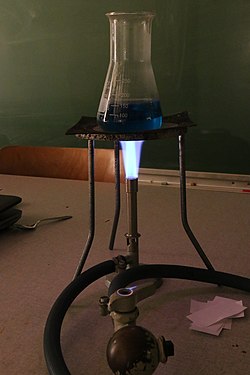 Bunsen burner in the classroom