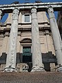 Entrance to the Temple of Antininus and Faustina adapted in 17th to the church of San Lorenzo in Miranda