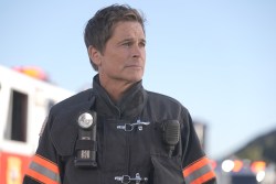 9-1-1 LONE STAR: Rob Lowe in the "Open" episode of 9-1-1 LONE STAR airing Tuesday, Apr 18 (8:00-9:01 PM ET/PT) on FOX. © 2023 Fox Media LLC. CR: Kevin Estrada/FOX.