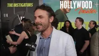 Casey Affleck Spills Secrets on ‘The Instigators’ at Premiere