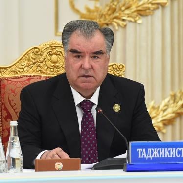 Tajik President Emomali Rakhmon attends a meeting of the Collective Security Council of the Collective Security Treaty Organization.