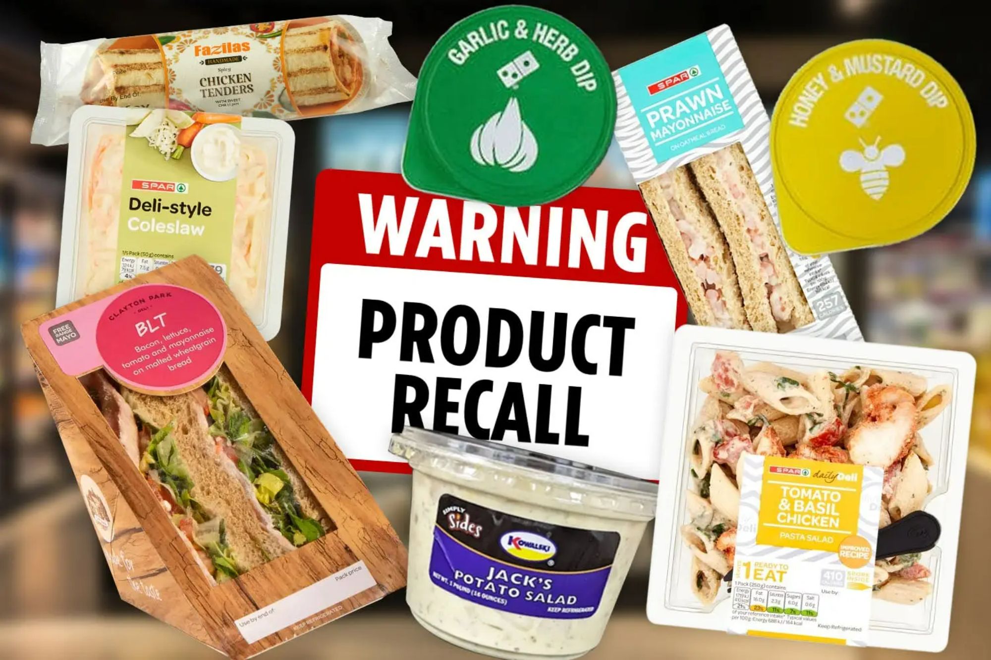 Domino’s dips and meal deal sandwiches among 50 products urgently recalled