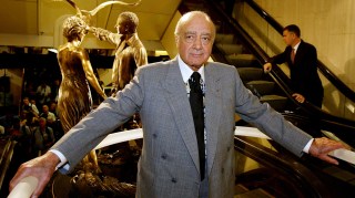 Mohamed Al Fayed unveiled a memorial to his son Dodi and Diana, Princess of Wales, at Harrods in 2005, to mark the eighth anniversary of their death