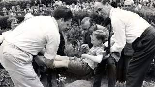 The beating of the boundaries ritual is also observed in Llantrisant, south Wales