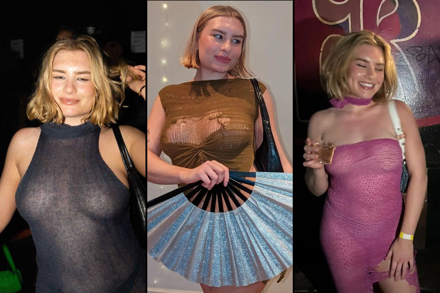 Yes, I know you can see my knickers — why I love wearing naked dresses