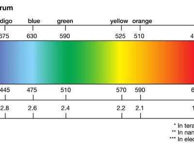 visible spectrum of light