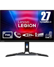 Гейминг монитор Lenovo - Legion R27i-30, 27'', 165Hz, 0.5 ms, FreeSync -1