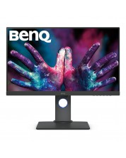 Монитор BenQ - PD2705Q, 27" IPS, 2K, сив -1