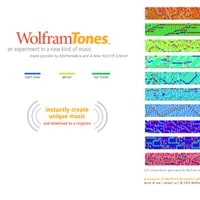 2005: WolframTones is launched…