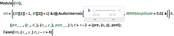 Wolfram Language code for kiwi-call identification project