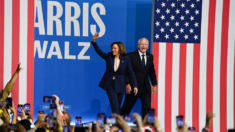 Harris presenta a su compañero de fórmula Walz en un mitin en Filadelfia