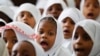 (FILE) Students at Al-Nour Islamic school in the historic centre of Stone Town in the Indian Ocean Island of Zanzibar, July 21, 2012.