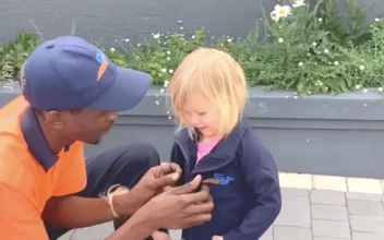 Little Girl Gets a Surprise Gift from Her Favorite Courier Delivery Guy