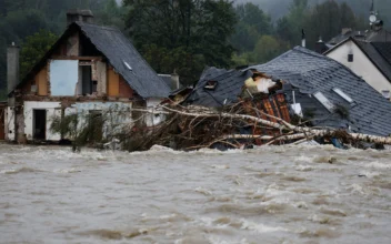 A view of a damaged house, in the aftermath of flooding following heavy rainfalls, in Jesenik, Czech Republic, on Sept. 16, 2024. (David W Cerny/Reuters)