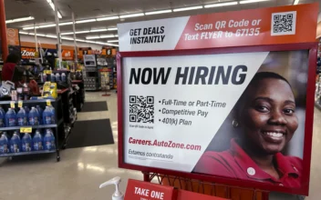 A hiring sign is displayed at a retail store in Buffalo Grove, Ill., on Sept. 6, 2024. (Nam Y. Huh/AP Photo)