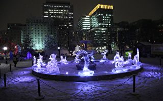 组图：渥太华2017冰雪节冰雕获奖作品