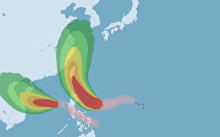 強颱璨樹路徑轉彎 往台灣北部方向直衝