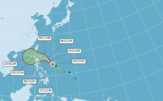 專家：估颱風銀杏偏西行 8日起台灣東側水氣增