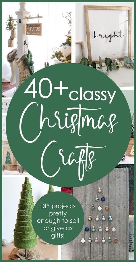 Natal, Classy Christmas Crafts, Christmas Crafts Diy Projects, Christmas Crafts To Sell, Crafts Diy Projects, Handmade Christmas Crafts, Christmas Crafts For Adults, Classy Christmas, Christmas Projects Diy