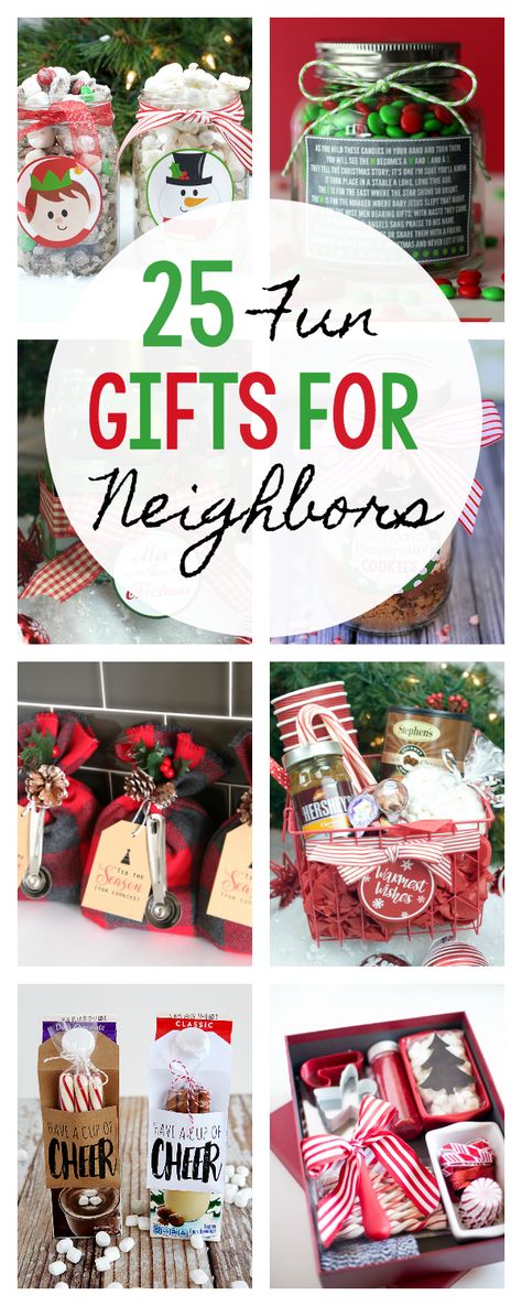 25 Fun Gifts for Neighbors and Friends this Christmas Diy Gifts For Christmas, Gifts For Neighbors, Presente Diy, Christmas Neighbor, Neighbor Christmas Gifts, Cheap Christmas Gifts, Ge Bort, Creative Diy Gifts, Cheap Christmas