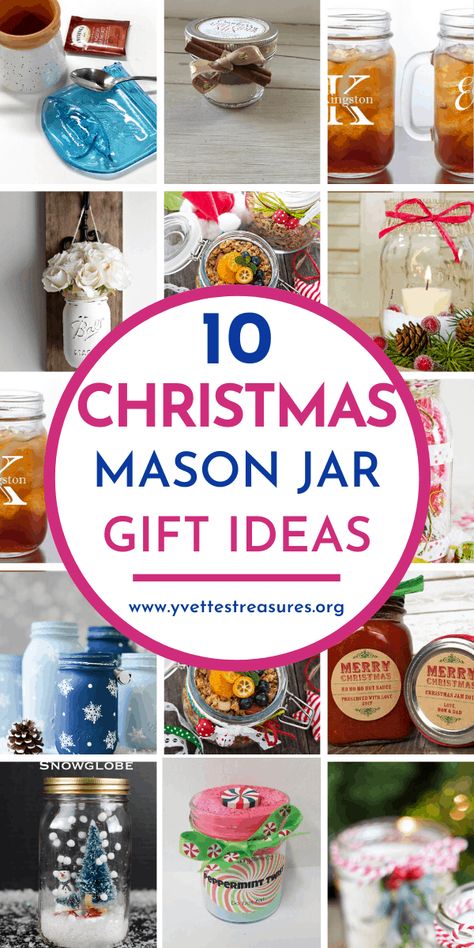 Diy Mason Jar Gifts Christmas, Christmas Mason Jar Gifts, Christmas Mason Jar Ideas, Mason Jar Gift Ideas, Unique Christmas Gifts Diy, Jar Gift Ideas, Christmas Mason Jars Diy, Mason Jar Christmas, Mason Jar Gift